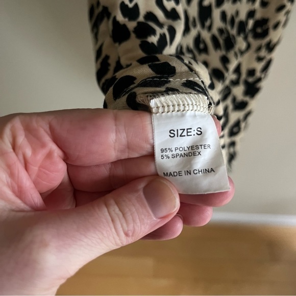 Cheetah Print Cut Out Stomach Midi Dress - Picture 7 of 7